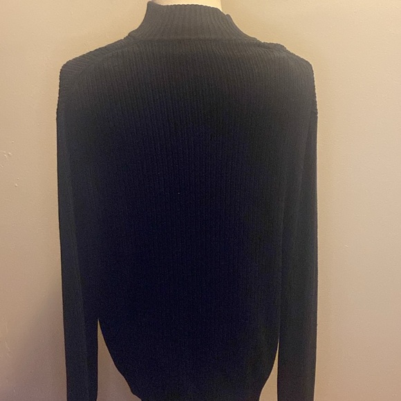 Calvin Klein Black Zip Up Sweater - Picture 4 of 5